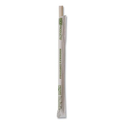 Renewable and Compostable PHA Straws, 7.75", Natural White, 2,000/Carton. Picture 4