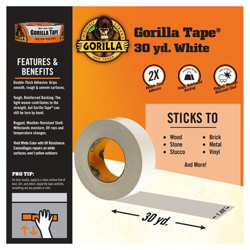 Gorilla Tape, 3" Core, 1.88" x 30 yds, White. Picture 2