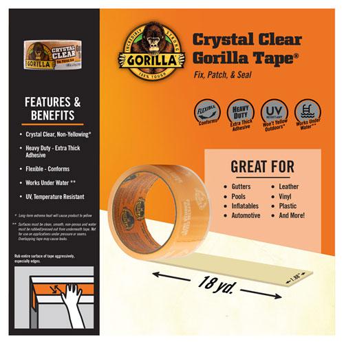 Crystal Clear Tape, 3" Core, 1.88" x 18 yds. Picture 3