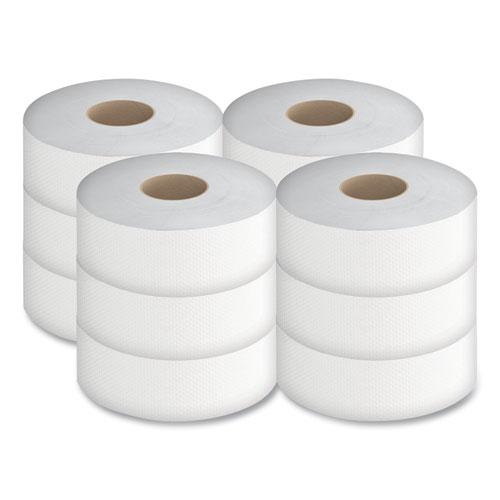 Jumbo Bath Tissue, Septic Safe, 2-Ply, White, 3.5" x 750 ft, 12/Carton. Picture 2