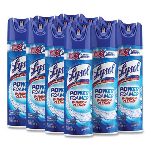 Power Foam Bathroom Cleaner, 24 oz Aerosol Spray, 12/Carton. Picture 1