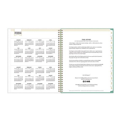 Day Designer Academic Year Weekly/Monthly Frosted Planner, Palms Artwork, 11 x 8.5, 12-Month (July to June): 2024 to 2025. Picture 7