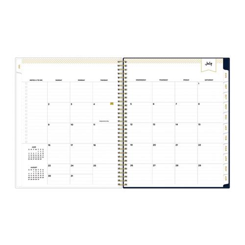 Day Designer Peyton Create-Your-Own Cover Weekly/Monthly Planner, Floral, 11 x 8.5, Navy, 12-Month (July to June): 2024-2025. Picture 3