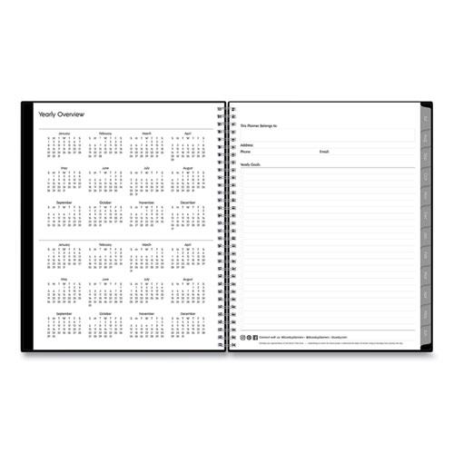 Enterprise Academic Weekly/Monthly Planner, Enterprise Artwork, 11 x 8.5, Black Cover, 12-Month (July to June): 2023 to 2024. Picture 5