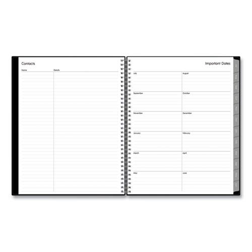 Enterprise Academic Weekly/Monthly Planner, Enterprise Artwork, 11 x 8.5, Black Cover, 12-Month (July to June): 2023 to 2024. Picture 6