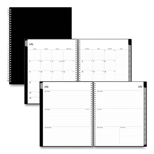 Enterprise Academic Weekly/Monthly Planner, Enterprise Artwork, 11 x 8.5, Black Cover, 12-Month (July to June): 2023 to 2024. Picture 1