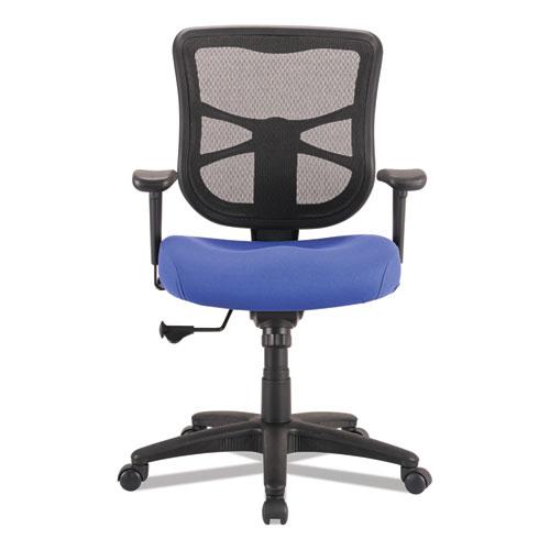 Alera Elusion Series Mesh Mid-Back Swivel/Tilt Chair, Supports Up to 275 lb, 17.9" to 21.8" Seat Height, Navy Seat. Picture 3