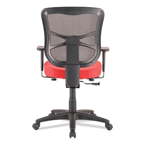 Alera Elusion Series Mesh Mid-Back Swivel/Tilt Chair, Supports Up to 275 lb, 17.9" to 21.8" Seat Height, Red. Picture 9