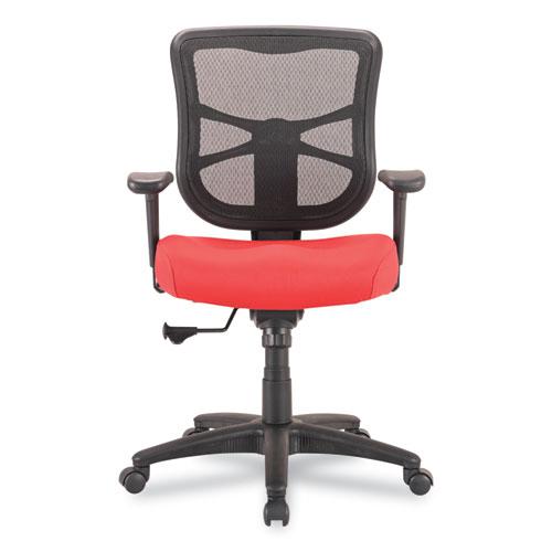 Alera Elusion Series Mesh Mid-Back Swivel/Tilt Chair, Supports Up to 275 lb, 17.9" to 21.8" Seat Height, Red. Picture 10