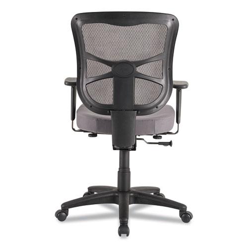Alera Elusion Series Mesh Mid-Back Swivel/Tilt Chair, Supports Up to 275 lb, 17.9" to 21.8" Seat Height, Gray Seat. Picture 11