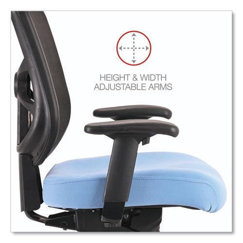 Alera Elusion Series Mesh Mid-Back Swivel/Tilt Chair, Supports Up to 275 lb, 17.9" to 21.8" Seat Height, Light Blue Seat. Picture 10