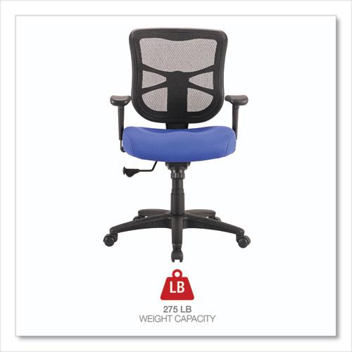 Alera Elusion Series Mesh Mid-Back Swivel/Tilt Chair, Supports Up to 275 lb, 17.9" to 21.8" Seat Height, Navy Seat. Picture 4