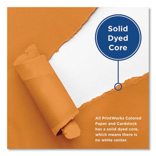 Color Paper, 24 lb Text Weight, 8.5 x 11, Orange, 500/Ream. Picture 4