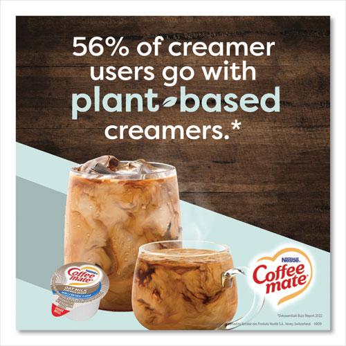 Plant-Based Oat Milk Liquid Creamers, Natural Vanilla, 0.38 oz Mini Cups, 50/Box. Picture 3