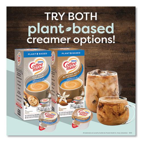 Plant-Based Oat Milk Liquid Creamers, Natural Vanilla, 0.38 oz Mini Cups, 50/Box, 4 Boxes/Carton. Picture 10