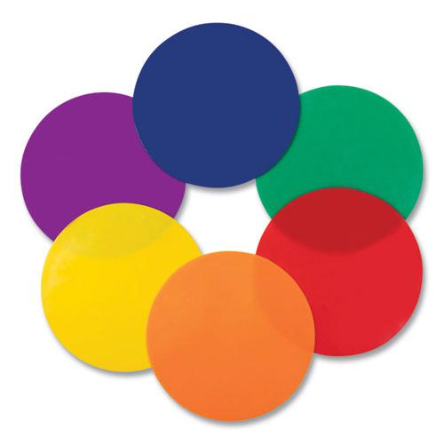 Poly Spot Marker Set, 9" Disks, Assorted Colors, 6/Set. Picture 1