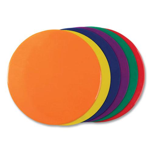 Poly Spot Marker Set, 9" Disks, Assorted Colors, 6/Set. Picture 4