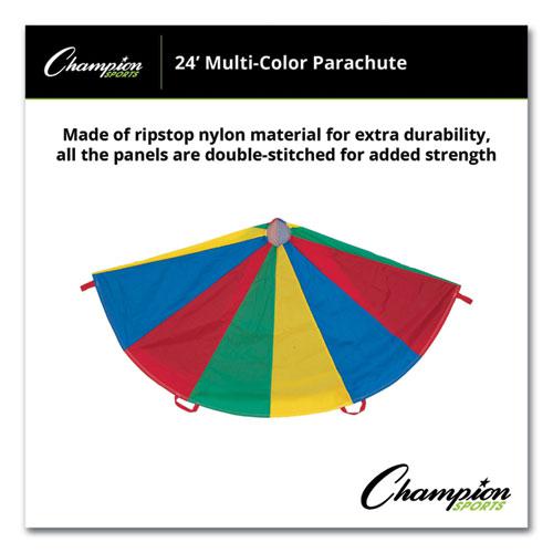 Nylon Multicolor Parachute, 24 ft dia, 20 Handles. Picture 3
