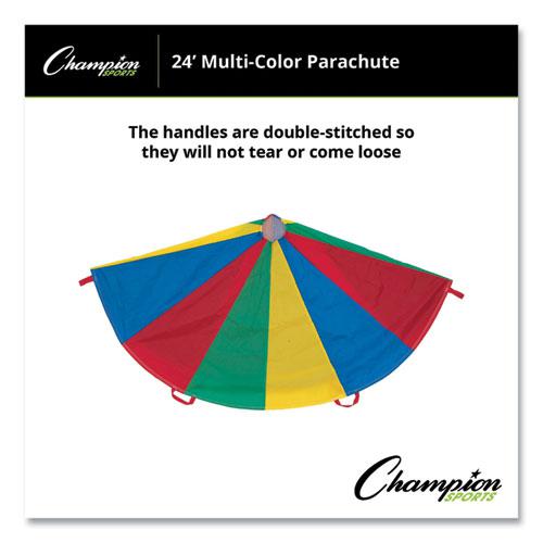 Nylon Multicolor Parachute, 24 ft dia, 20 Handles. Picture 4