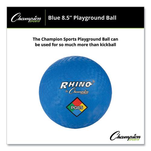Playground Ball, 8.5" Diameter, Blue. Picture 2
