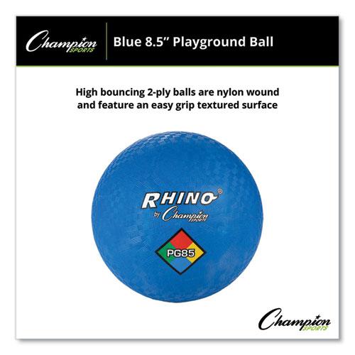 Playground Ball, 8.5" Diameter, Blue. Picture 3