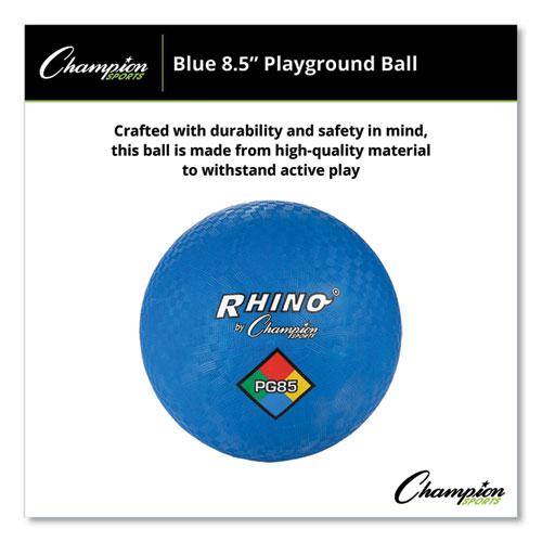 Playground Ball, 8.5" Diameter, Blue. Picture 5