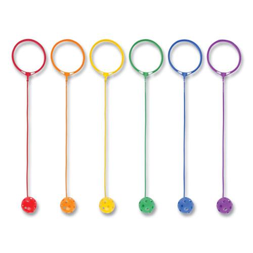 Swing Ball Set, 5.5" Diameter, Assorted Colors, 6/Set. Picture 1