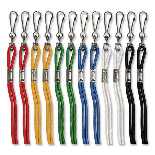 Lanyard, Metal J-Hook Fastener, 20" Long, Assorted Colors, 12/Pack. Picture 10