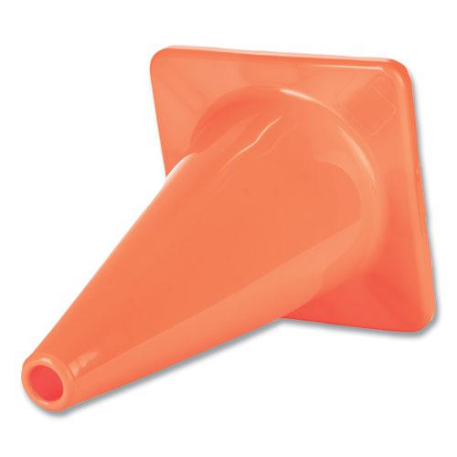 Hi-Visibility Vinyl Cones, 18" Tall, Orange. Picture 5