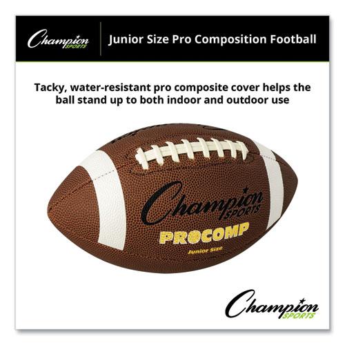 Pro Composite Football, Junior Size, Brown. Picture 3