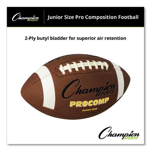 Pro Composite Football, Junior Size, Brown. Picture 4