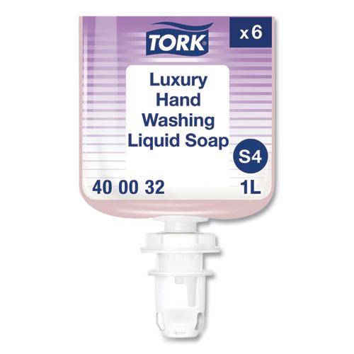 Luxury Liquid Soap, Soft Rose Scent, 1L Refill, 6/Carton. Picture 1