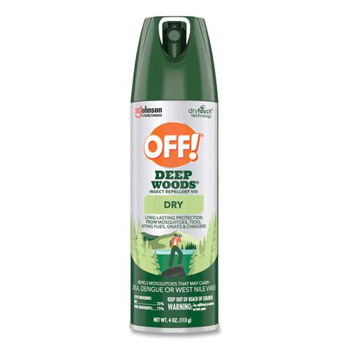Deep Woods Dry Insect Repellent, 4 oz Aerosol Spray, Neutral, 12/Carton. Picture 1