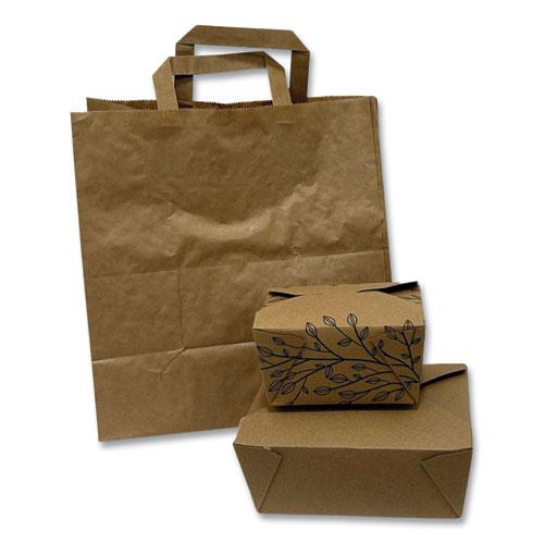 Kraft Paper Bags, 11 x 7 x 12, Kraft Brown, 250/Carton. Picture 1