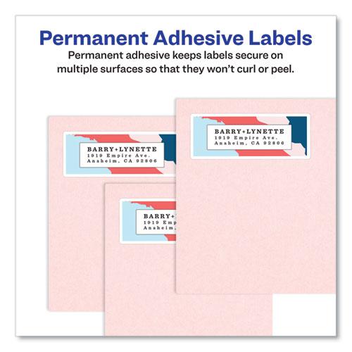 Glossy Clear Easy Peel Mailing Labels w/ Sure Feed Technology, Inkjet/Laser Printers, 0.66 x 1.75, 60/Sheet, 10 Sheets/PK. Picture 3
