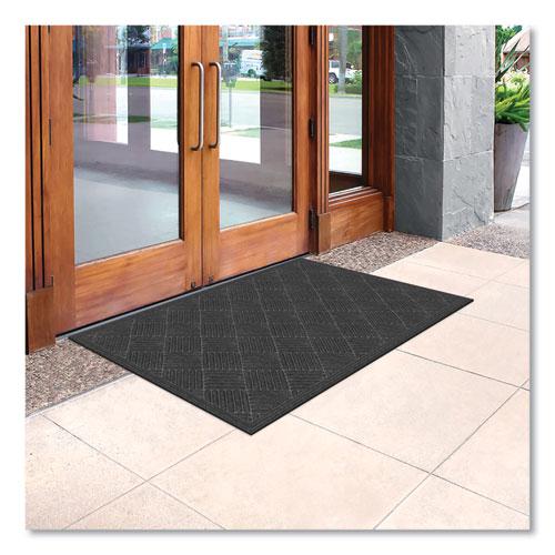 Ecomat Crosshatch Entry Mat, 36 x 60, Charcoal. Picture 2