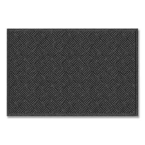Ecomat Crosshatch Entry Mat, 48 x 72, Charcoal. Picture 1