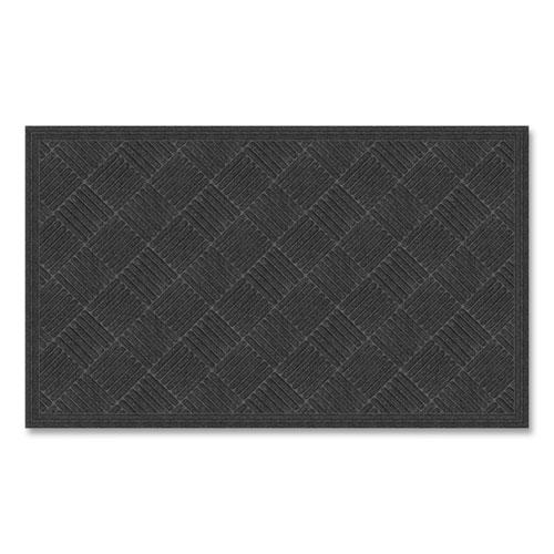 Ecomat Crosshatch Entry Mat, 36 x 60, Charcoal. Picture 1