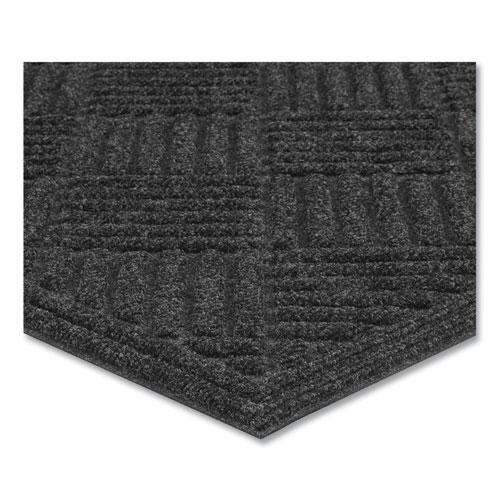 Ecomat Crosshatch Entry Mat, 48 x 72, Charcoal. Picture 3