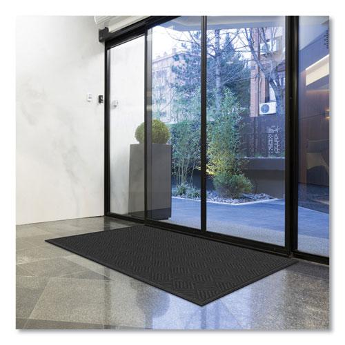 Ecomat Crosshatch Entry Mat, 48 x 72, Charcoal. Picture 4