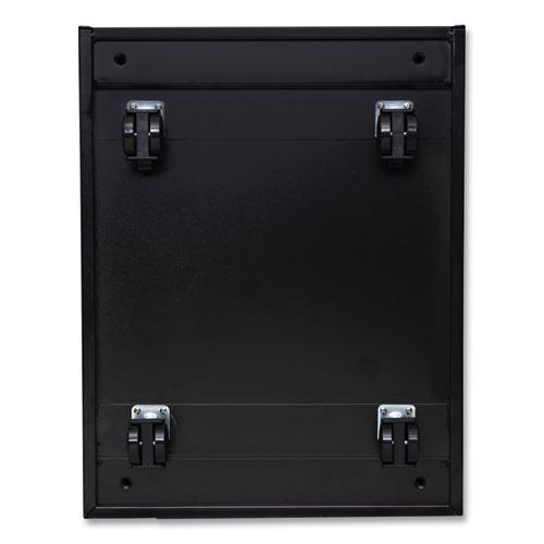 File Pedestal with Full-Length Pull, Left or Right, 2-Drawers: Box/File, Legal/Letter, Black, 14.96" x 19.29" x 21.65". Picture 8