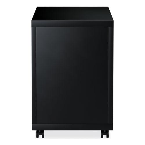 File Pedestal with Full-Length Pull, Left or Right, 2-Drawers: Box/File, Legal/Letter, Black, 14.96" x 19.29" x 21.65". Picture 9