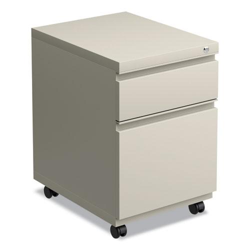File Pedestal with Full-Length Pull, Left or Right, 2-Drawers: Box/File, Legal/Letter, Putty, 14.96" x 19.29" x 21.65". Picture 1