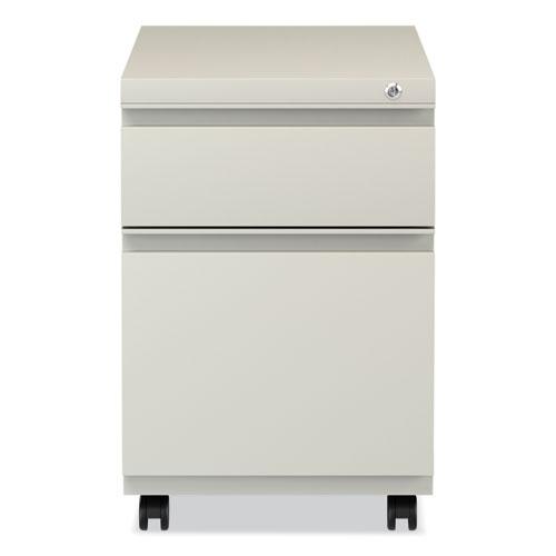 File Pedestal with Full-Length Pull, Left or Right, 2-Drawers: Box/File, Legal/Letter, Putty, 14.96" x 19.29" x 21.65". Picture 5