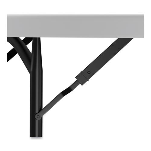 Round Plastic Folding Table, 60" Diameter x 29.25h, White. Picture 6