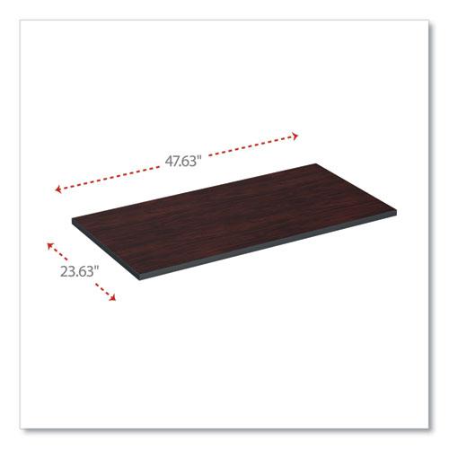 Reversible Laminate Table Top, Rectangular, 47.63 x 23.63, Medium Cherry/Mahogany. Picture 2