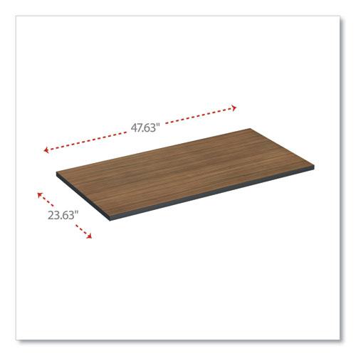 Reversible Laminate Table Top, Rectangular, 47.63w x 23.63d, Espresso/Walnut. Picture 2