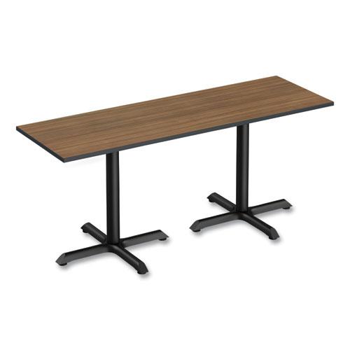 Reversible Laminate Table Top, Rectangular, 47.63w x 23.63d, Espresso/Walnut. Picture 6