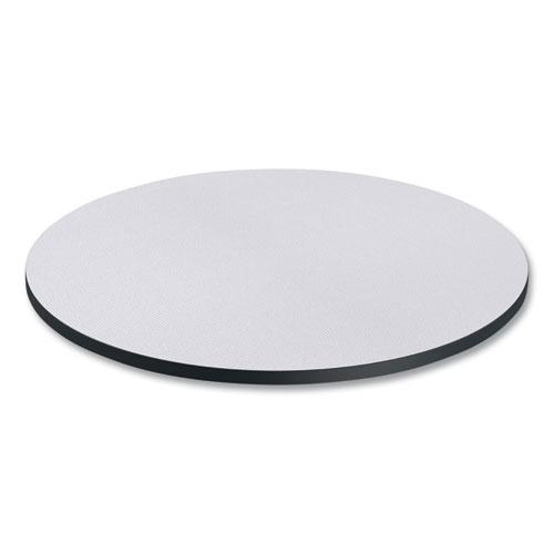 Reversible Laminate Table Top, Round, 35.5" Diameter, White/Gray. Picture 6