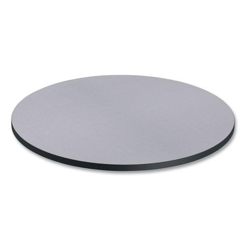 Reversible Laminate Table Top, Round, 35.5" Diameter, White/Gray. Picture 7